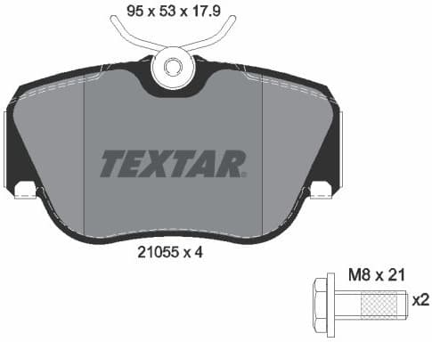 Brake Pad Set, disc brake Q+ 2105503