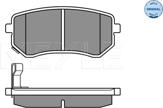 Brake Pad Set, disc brake MEYLE-ORIGINAL: True to OE. 025 242 7614/W - image 2