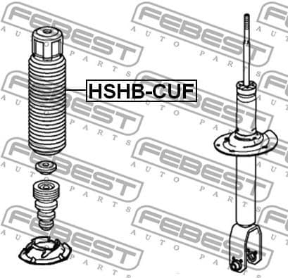 Protective Cap/Bellow, shock absorber HSHB-CUF - image 2