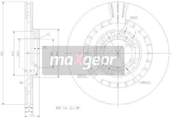 Brake Disc 19-2446 - image 2