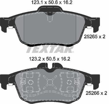 Brake Pad Set, disc brake Q+ 2526501