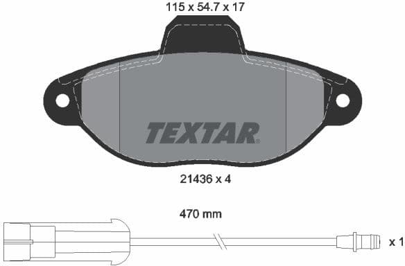Brake Pad Set, disc brake Q+ 2143603
