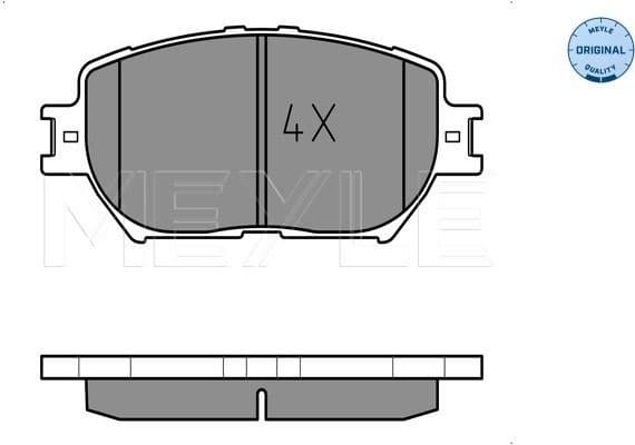 Brake Pad Set, disc brake MEYLE-ORIGINAL: True to OE. 025 239 2817