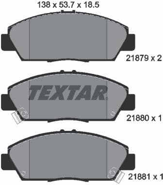 Brake Pad Set, disc brake 2187901