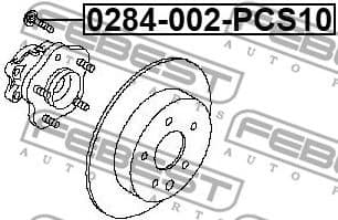 Wheel Stud 0284-002-PCS10 - image 2
