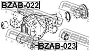Mounting, differential BZAB-022 - image 2