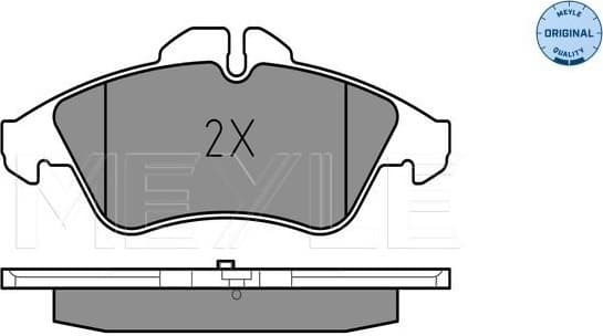 Brake Pad Set, disc brake MEYLE-ORIGINAL: True to OE. 025 215 7620