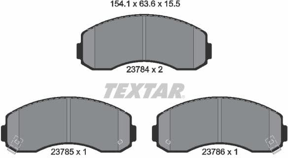 Brake Pad Set, disc brake 2378401
