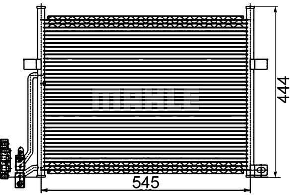 Condenser, air conditioning BEHR AC 234 002S