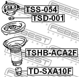 Protective Cap/Bellow, shock absorber TSHB-ACA2F - image 2