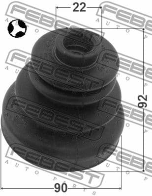 Bellow, drive shaft 0215-R20T - image 2
