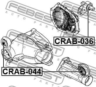 Mounting, differential CRAB-044 - image 2