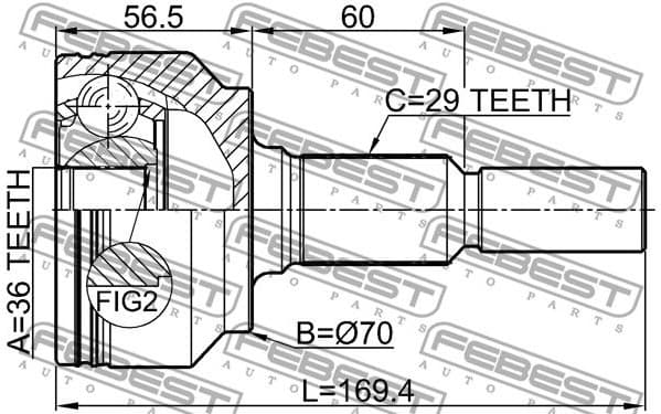 Joint Kit, drive shaft 2010-GRCH - image 2