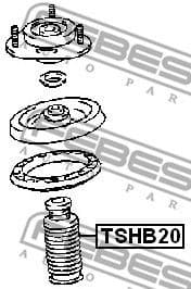 Dust Cover Kit, shock absorber TSHB20 - image 2