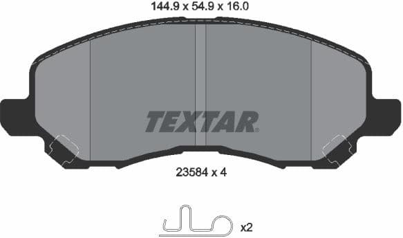 Brake Pad Set, disc brake 2358403