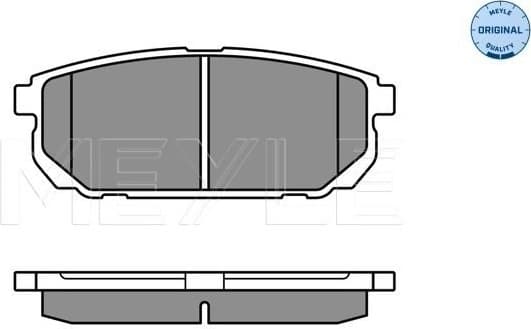 Brake Pad Set, disc brake MEYLE-ORIGINAL: True to OE. 025 240 5815/W
