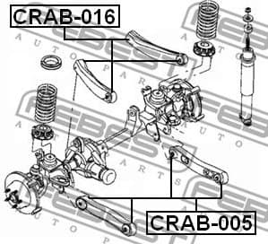 Mounting, control/trailing arm CRAB-016 - image 2