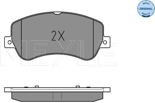Brake Pad Set, disc brake MEYLE-ORIGINAL: True to OE. 025 248 6720