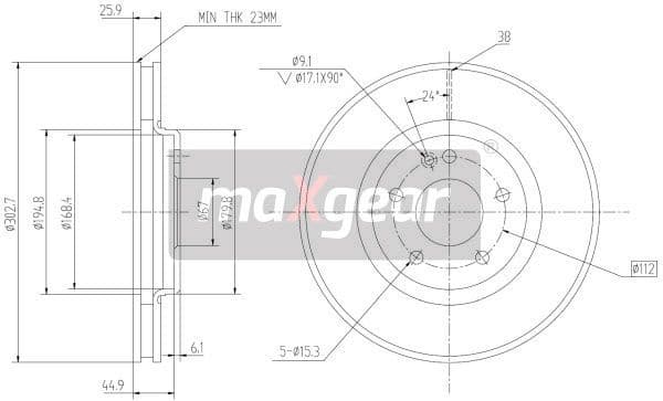 Brake Disc 19-0947 - image 2