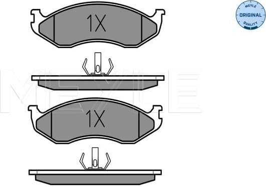 Brake Pad Set, disc brake MEYLE-ORIGINAL: True to OE. 025 218 2217