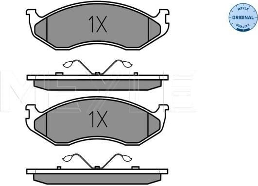 Brake Pad Set, disc brake MEYLE-ORIGINAL: True to OE. 025 218 2217 - image 2