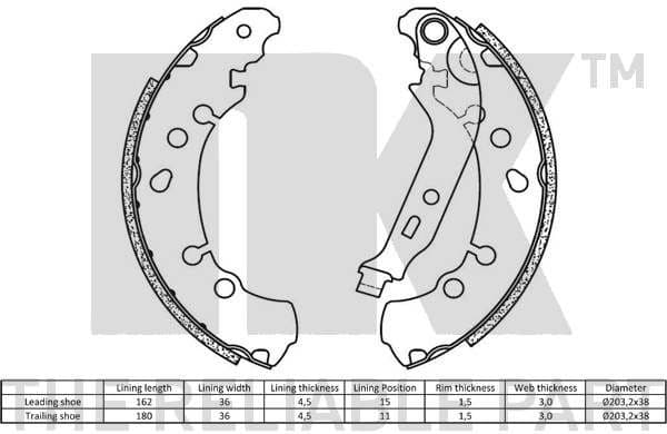 Brake Shoe Set 2745781 - image 2