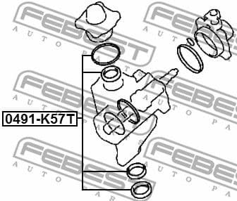 Repair Kit, steering gear 0491-K57T - image 2