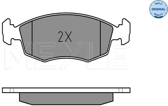 Brake Pad Set, disc brake MEYLE-ORIGINAL: True to OE. 025 209 0818 - image 2
