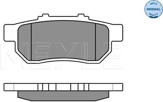 Brake Pad Set, disc brake MEYLE-ORIGINAL: True to OE. 025 217 3813/W
