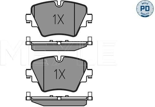 Brake Pad Set, disc brake MEYLE-PD: Advanced performance and design. 025 256 1718/PD - image 2