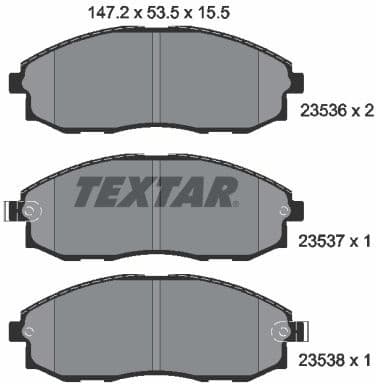 Brake Pad Set, disc brake 2353601