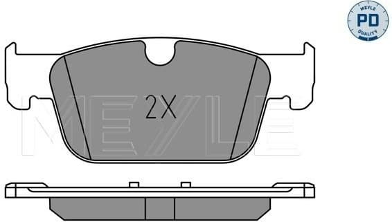 Brake Pad Set, disc brake MEYLE-PD: Advanced performance and design. 025 220 9817/PD - image 2