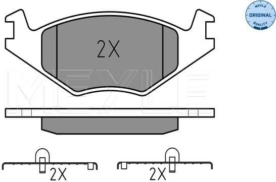 Brake Pad Set, disc brake MEYLE-ORIGINAL: True to OE. 025 208 8715