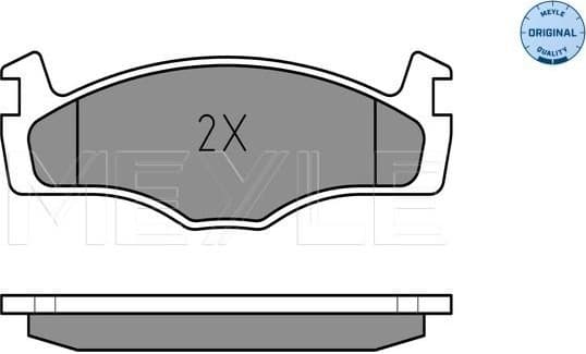 Brake Pad Set, disc brake MEYLE-ORIGINAL: True to OE. 025 208 8715 - image 2