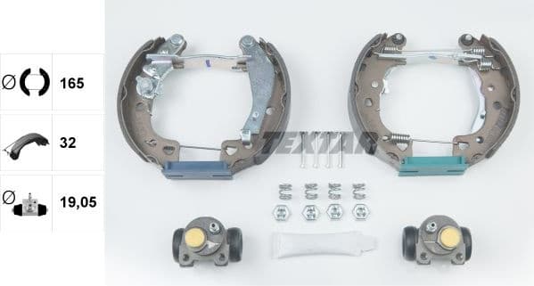 Brake Shoe Set Shoe Kit Pro 84038002