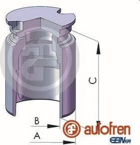 Piston, brake caliper D025363