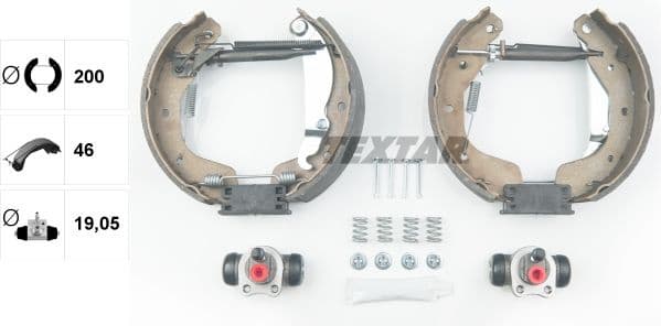 Brake Shoe Set Shoe Kit Pro 84058200