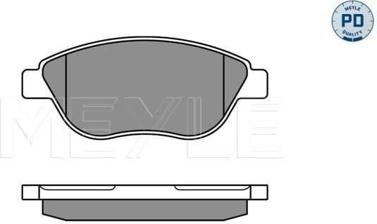 Brake Pad Set, disc brake MEYLE-PD: Advanced performance and design. 025 237 0919/PD