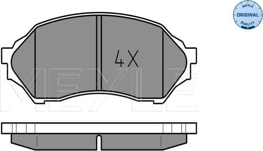 Brake Pad Set, disc brake MEYLE-ORIGINAL: True to OE. 025 234 9016
