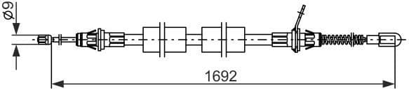 Cable Pull, parking brake 1987482925
