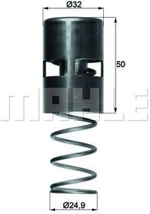 Thermostat, oil cooling BEHR TO283 - image 2