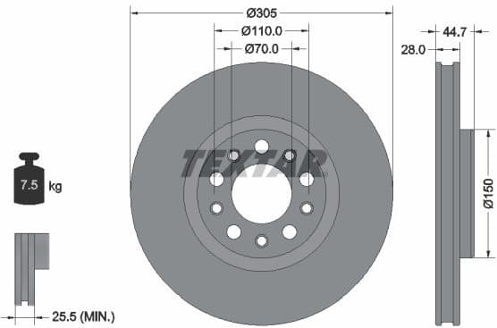 Brake Disc PRO+ 92326305