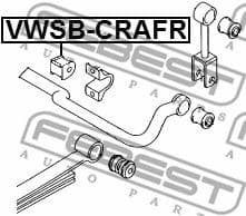 Mounting, stabiliser bar VWSB-CRAFR - image 2