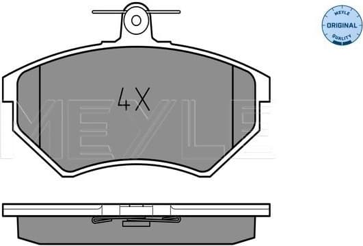 Brake Pad Set, disc brake MEYLE-ORIGINAL: True to OE. 025 201 6816