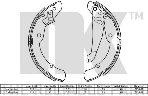 Brake Shoe Set 2743631 - image 2