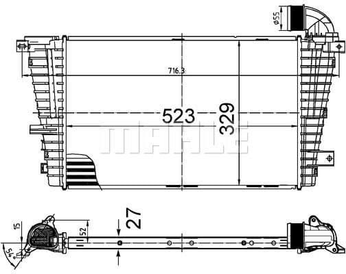 Charge Air Cooler BEHR CI 513 000S