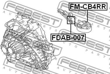 Mounting, engine FM-CB4RR - image 2