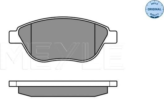 Brake Pad Set, disc brake MEYLE-ORIGINAL: True to OE. 025 239 8119/W