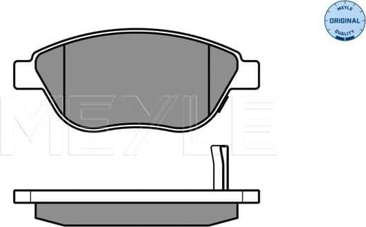 Brake Pad Set, disc brake MEYLE-ORIGINAL: True to OE. 025 239 8119/W - image 2