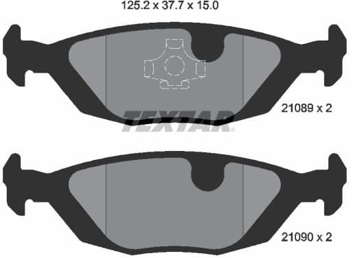 Brake Pad Set, disc brake 2108902